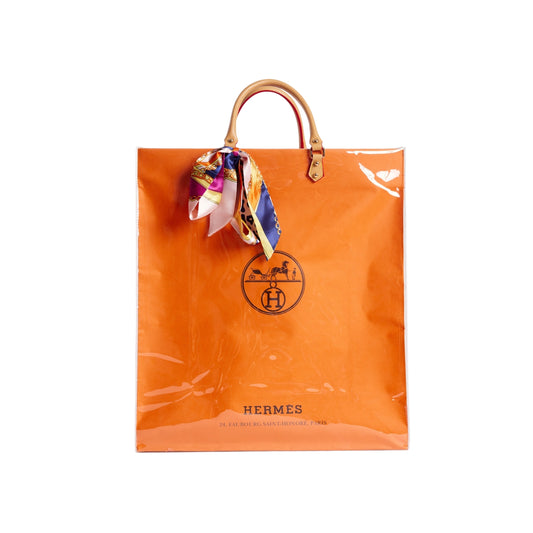 Hermes Clear Cover Designer Paper Bag (Size D)