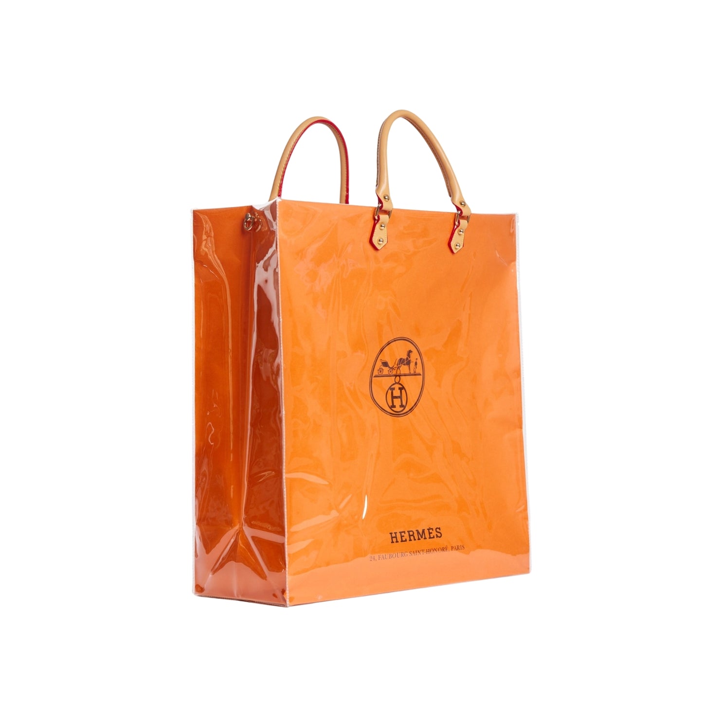 Hermes Clear Cover Designer Paper Bag (Size D)