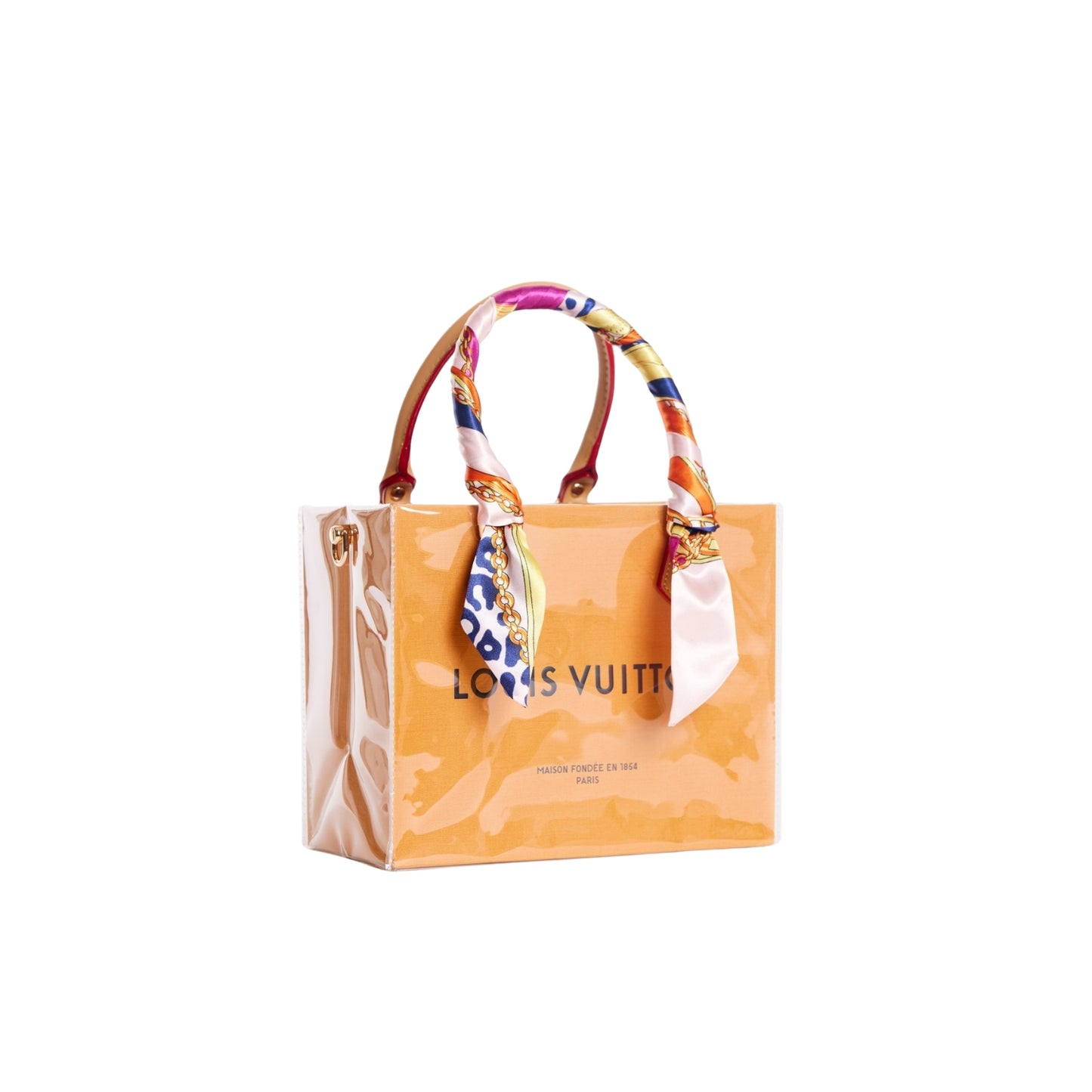 Louis Vuitton Clear Cover Designer Paper Bag (Size B)