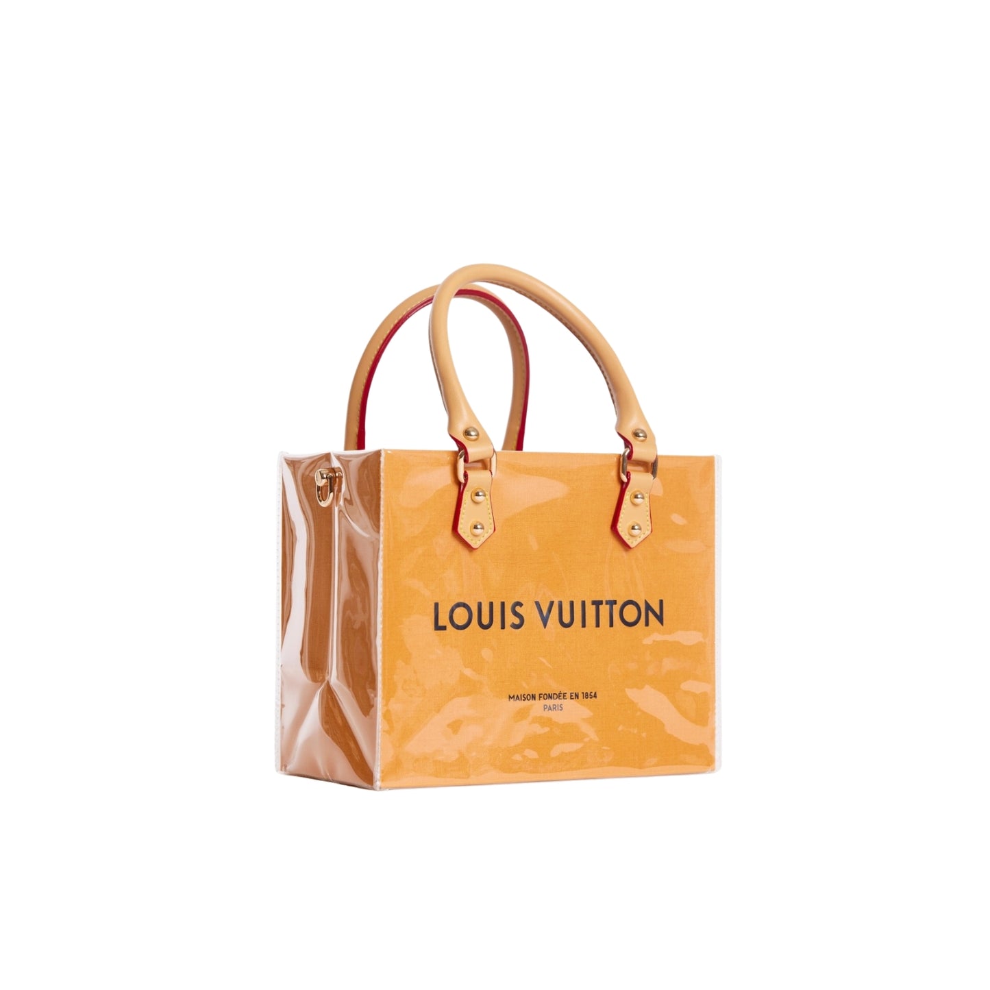 Louis Vuitton Clear Cover Designer Paper Bag (Size B)