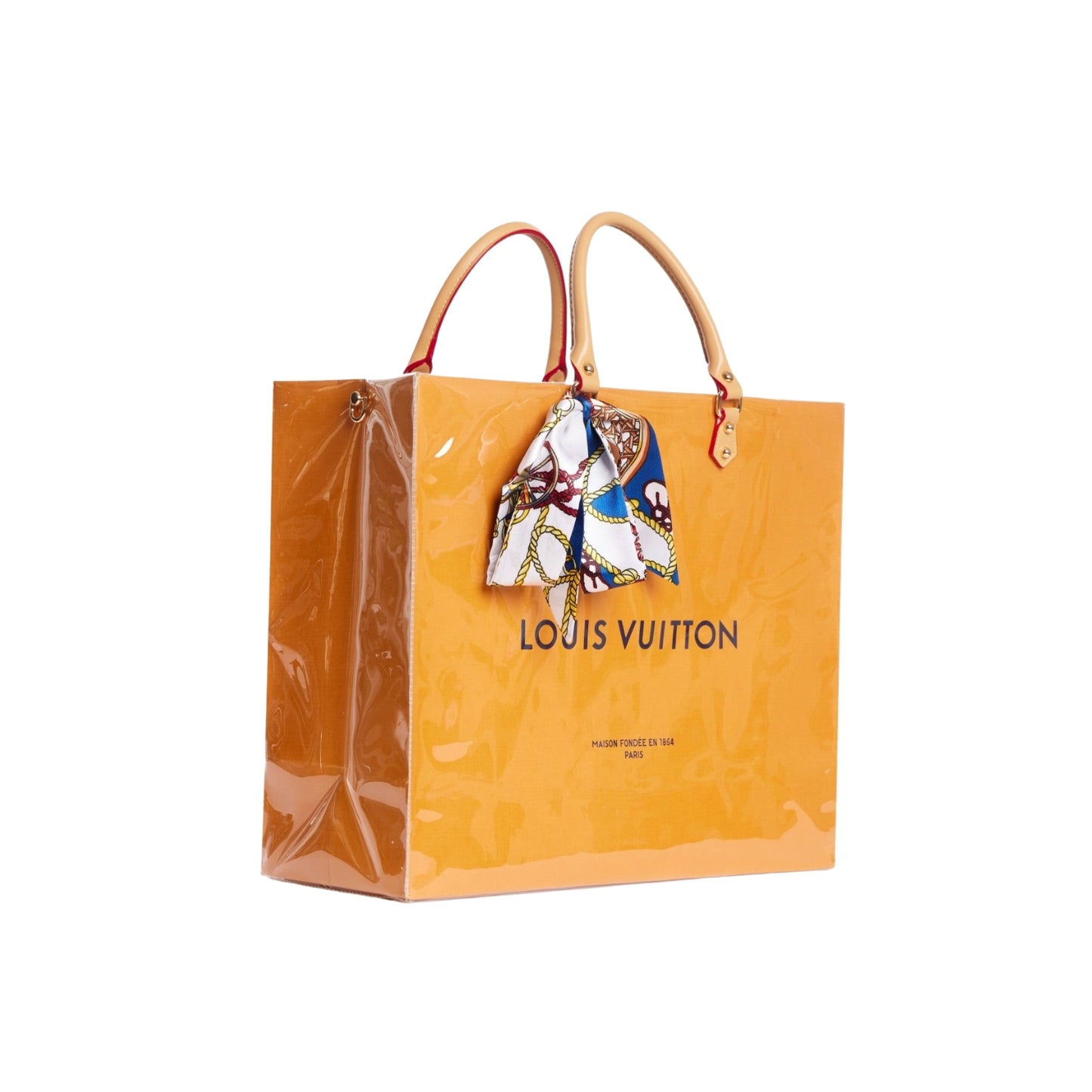 Louis Vuitton Clear Cover Designer Paper Bag (Size D)