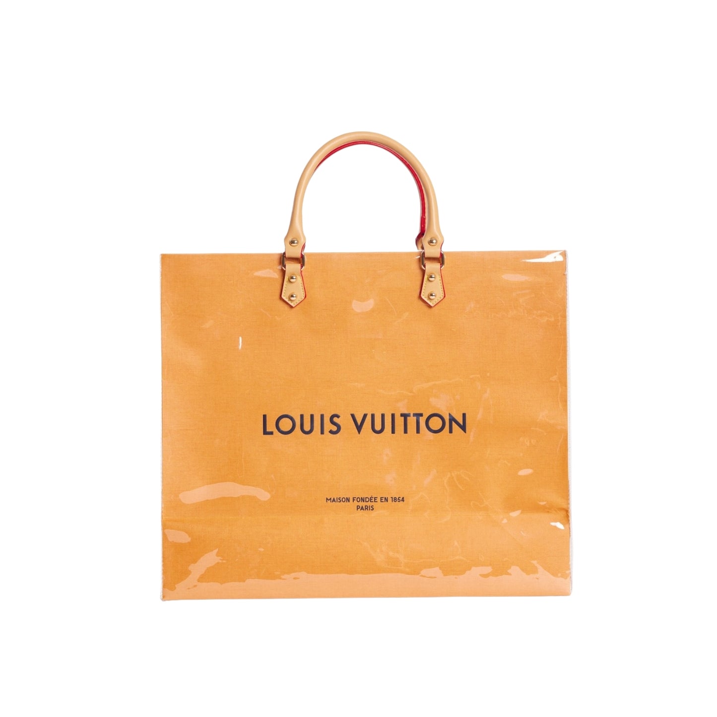 Louis Vuitton Clear Cover Designer Paper Bag (Size D)