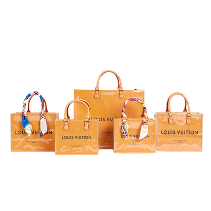 Louis Vuitton Clear Cover Designer Paper Bag (Size B)